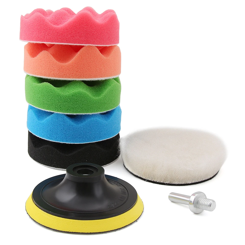 Car Polishing Wash Brush Set Sponge Waxing Washing Cosmetic Buffing
