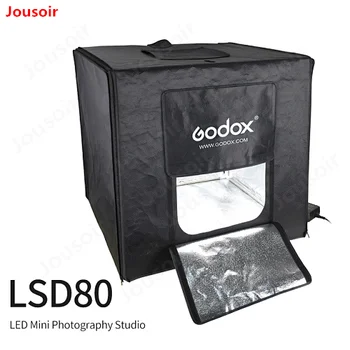 

Godox LSD80 80*80cm 40W LED Photo Studio Softbox Light Tent SoftBox +AC Adapter +PVC Backgrounds for Phone DSLR Shooting CD50Y