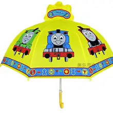 От 2 до 7 лет Высокое качество Дети студентов зонтик для мальчиков мультфильм Томос Поезд Желтый подарок на день детей