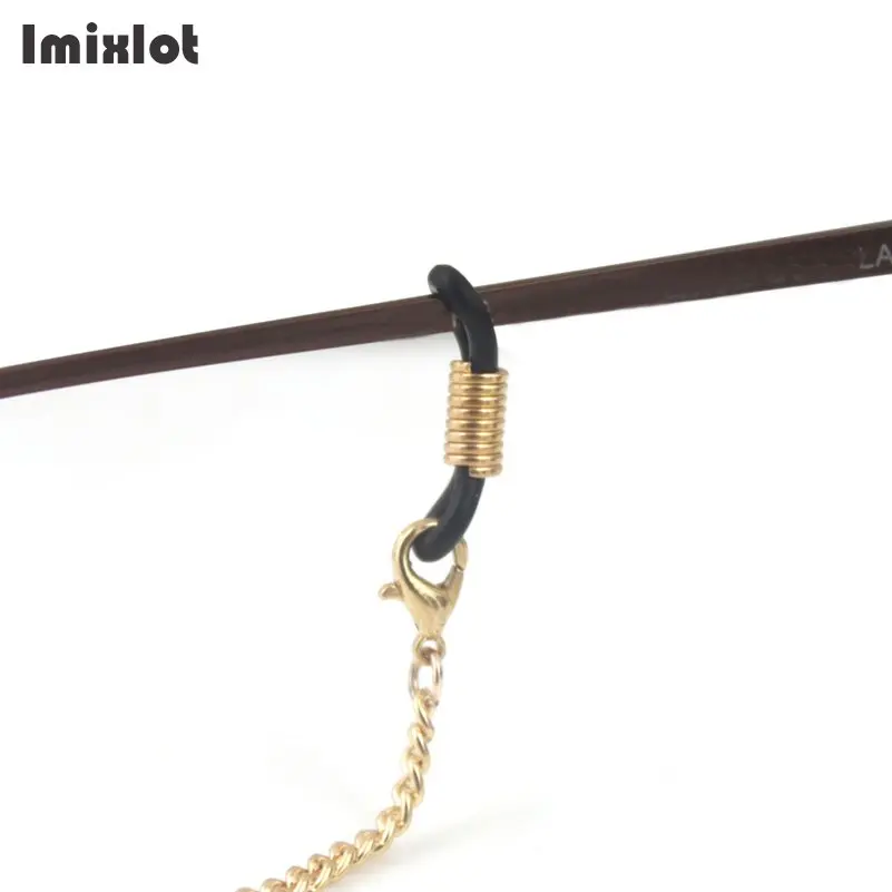 Imixlot модная подвеска с перьями серебристые золотые цепочки для очков Солнцезащитные очки для чтения цепочка для очков держатель шнура шейный ремень веревка