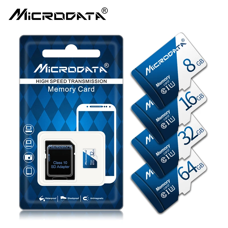 Высококачественная карта памяти Micro SD, класс 10, TF карта Microsd, 64 ГБ, 32 ГБ, 16 ГБ, 8 ГБ, внешний флеш-накопитель, флэш-диск памяти