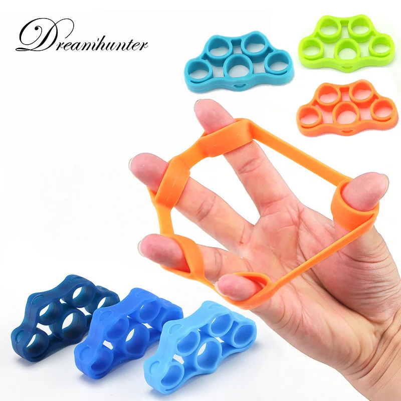 

3 PCS/Set Outdoor Equipment Finger Strength Trainer Silicone Gripper Excercise Resistance Band Climbing Training Wrist Rock