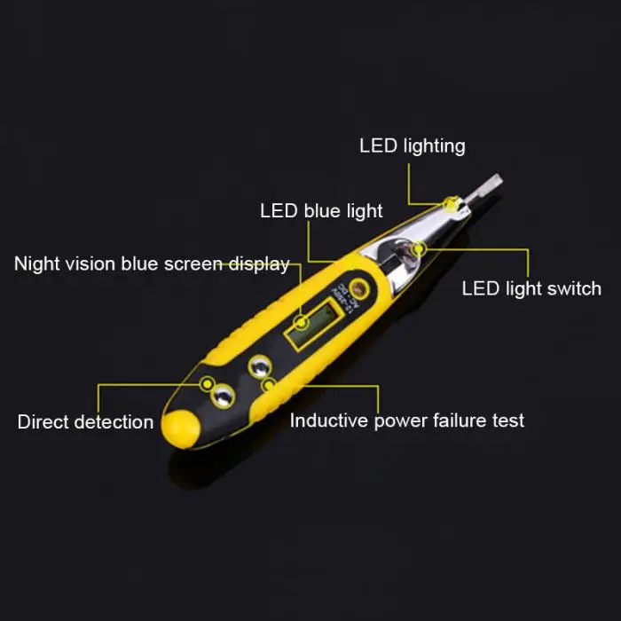 Удобный, полезный Электрический тестер Тесты er Напряжение цифровой детектор прочный светодиодный индикатор Экран HY99 DC25