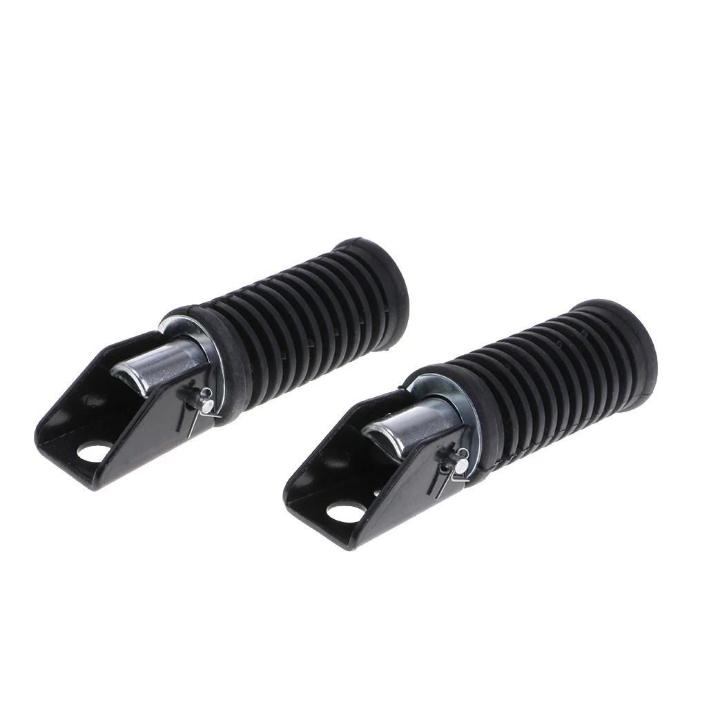 2Pcs Motorcycle Front and Rear Footrests Foot pegs For Suzuki GS125 GN125 12cm