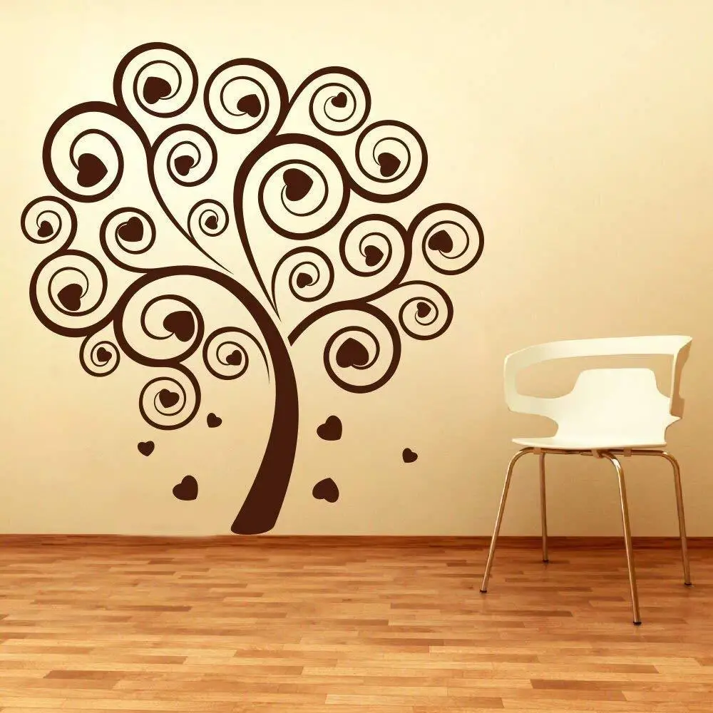 

Heart Valentine's Tree Wall Sticker Home Decor Removable Poster Decal Style