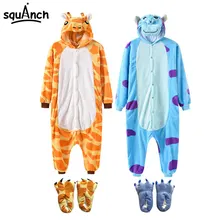 ZBSPORT Kigurumi Kangourou Pyjamas Adulte Unisexe Anime Onesies Deguisement Animaux Romper Pajamas