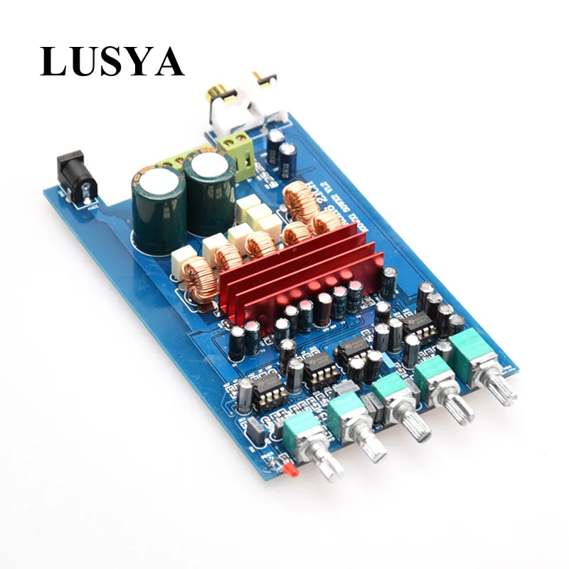 Lusya DP1 TPA3116 D2 NE5532 * 4 2,1 HIFI аудио цифровой усилитель доска 50 Вт * 2 + 100 Вт Сабвуфер Усилитель мощности доска T0354