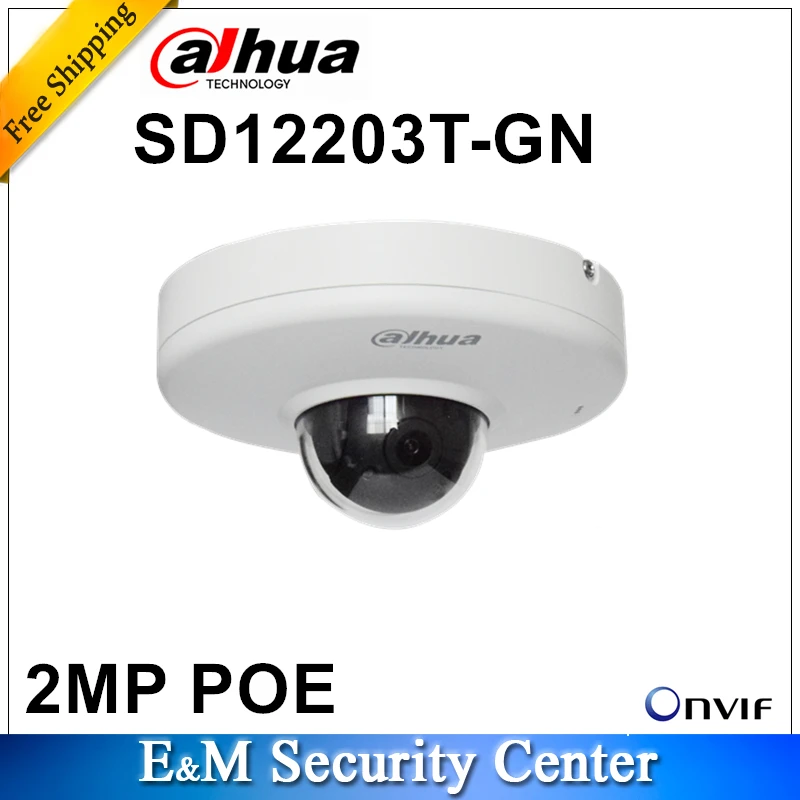 

Original dahua English SD12203T-GN 2MP 3x Starlight PTZ Network Dome STARVISTM POE IR 2.7mm~8.1mm Camera DH-SD12203T-GN