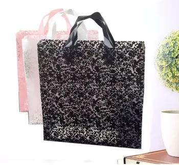 

43x51cm Large Plastic Lace Packing Bag With Handle Large Gift Bag Plastic Jewelry Pouches Bag Plastic Underwear bag