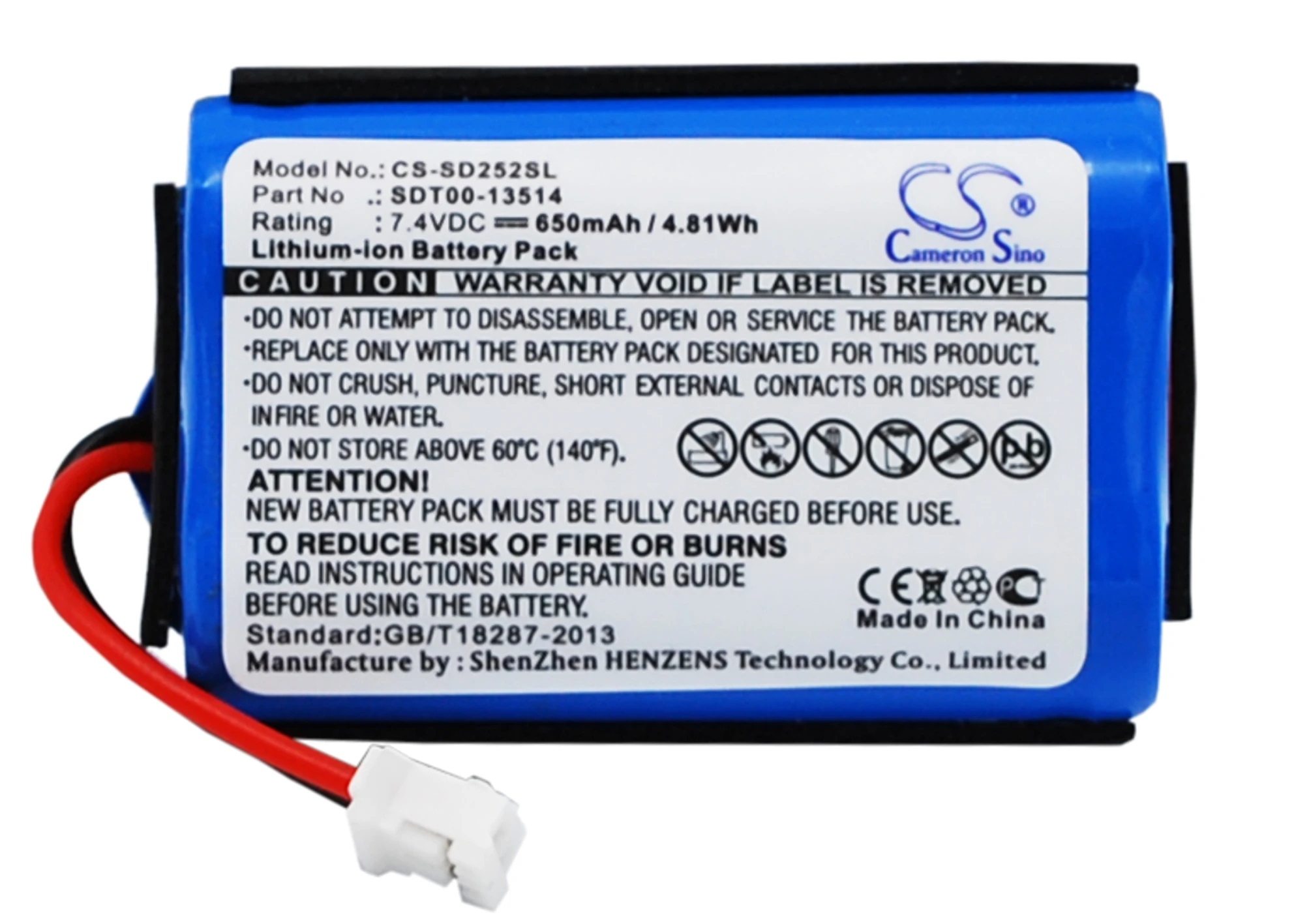 SDT00 13514 батареи Cameron Sino 650mAh Для SportDog ProHunter 2525 ST101 SP|Цифровые аккумуляторы| |