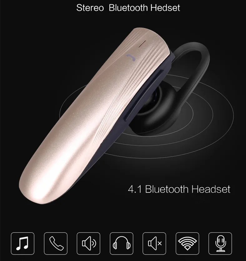 O Mais Recente V4.1 Bluetooth Sem Fio do Fone de ouvido Suporte Inglês, chinês, francês, Modo de espanhol