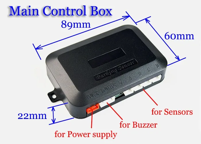 Sinovcle автомобильный парковочный датчик, Парктроник, обратный резервный радар, 4 датчика s 22 мм, СВЕТОДИОДНЫЙ монитор, задний светильник, 8 цветов