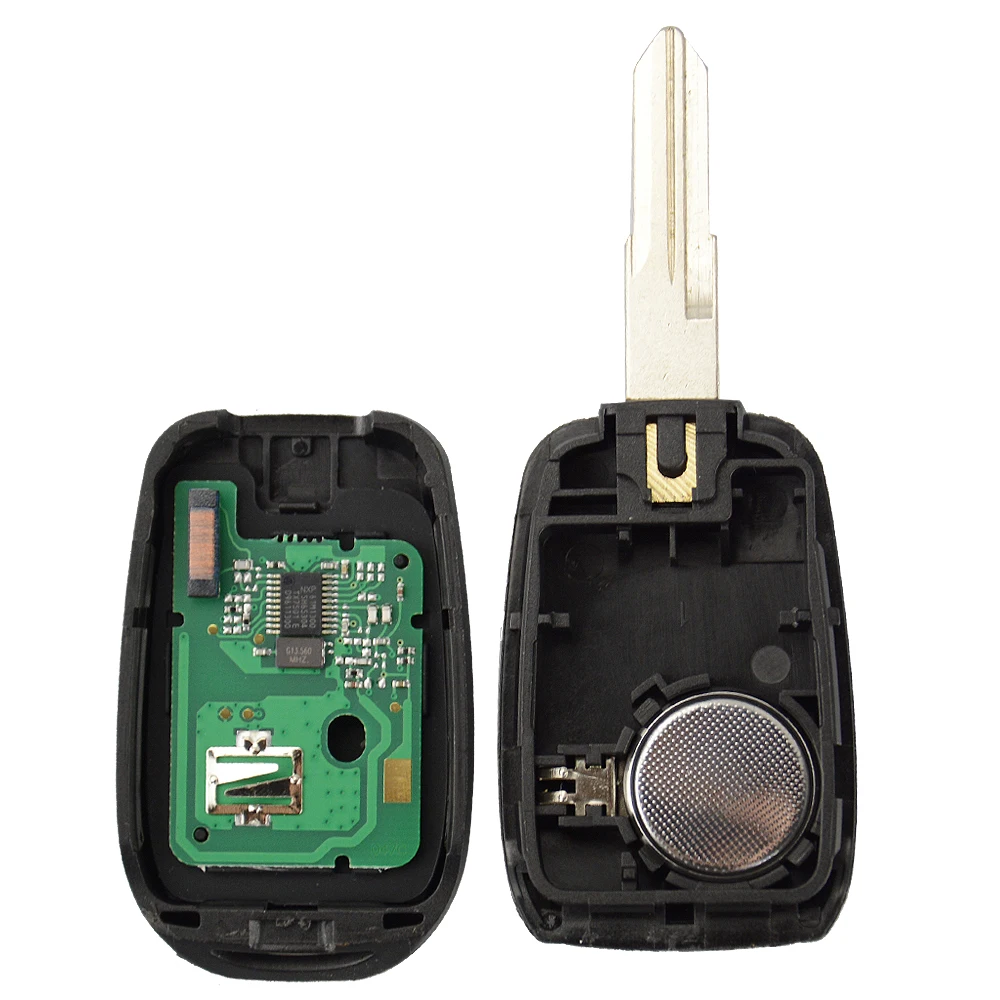 OkeyTech 5 шт./лот 434 МГц 4А PCF7961M чип 2 кнопки VAC102 дистанционный ключ для Renault Sandero Dacia Logan Lodgy Dokker Duster