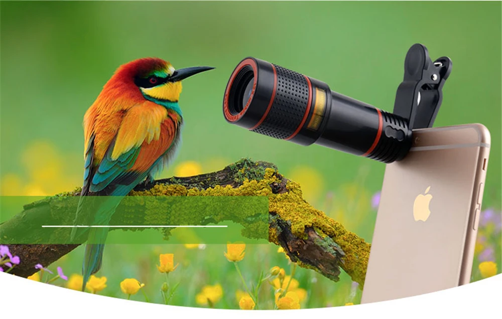 MOUSEMI 12X Mobile Phone Lens For iPhone Universal Clip 12x Zoom Celular Lens For Smartphone Camera Lenses on phone Telephoto    (7)