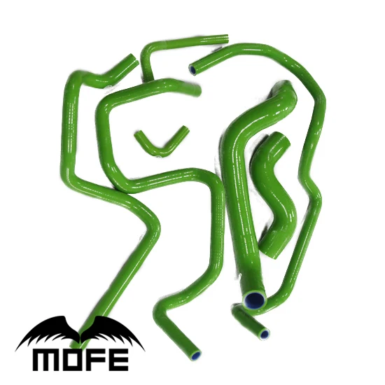 Mofe 7 шт. зеленый силиконовый шланг радиатора охлаждающей жидкости для Nissan P11