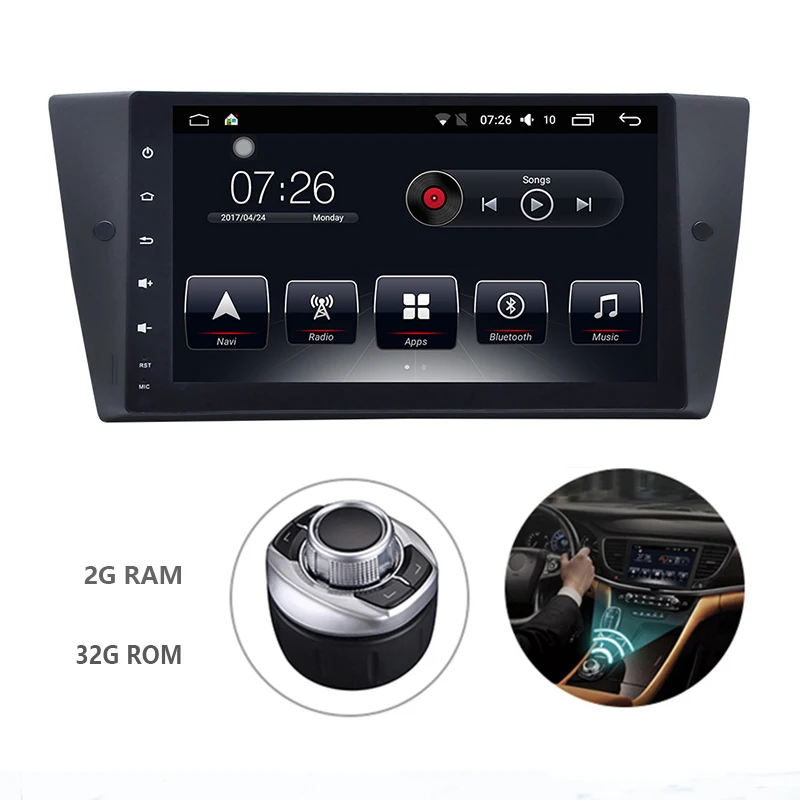 Android 7.1 Car DVD Player For BMW E90/E91/E92/  E93 GPS Navigation System with Carplay/Bluetooth/Dual-zone Navi/Mirror Link