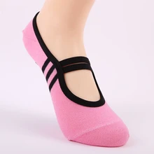 1 пара Для женщин профессиональный полосатая повязка Спорт Йога Носки Женские Вентиляции Пилатес детские колготки танцевальные носки тапочки