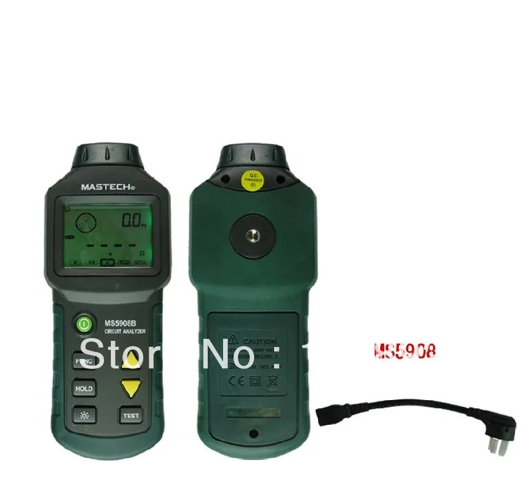 

Free shipping New MS5908 Ture RMS Circuit Analyzer Tester RCD GFCI voltage: Line drop hot Gnd