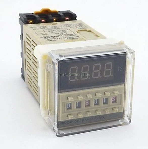 

Programmable Double Time Delay Relay DH48S-S Socket Base Voltage DC12V DC24V AC110 AC220V