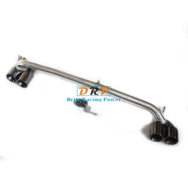 Best car Rear Stainless Steel Exhaust Pipe with Titanium Black Tail fit BMW F10 F18 520 523 525 528 530 with original MT MP bodykit