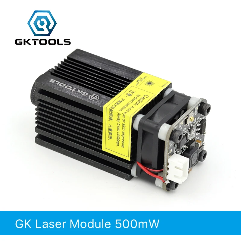 Лазерный модуль GKTOOLS 500 МВт 405нм 12 В синий 2 54 3 P TTL/PWM модулятор для DIY лазерный