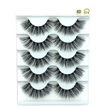 

2019 NEW 5 pairs Mink Eyelashes 3D False lashes Thick Crisscross Makeup Eyelash Extension Natural Volume Soft Fake Eye Lashes
