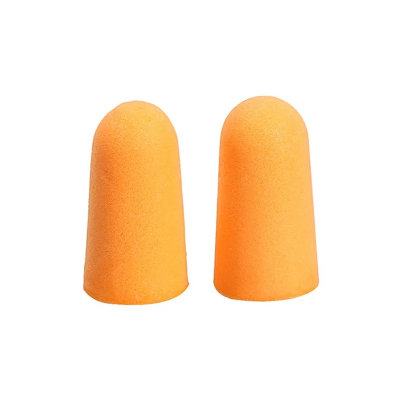 MOONBIFFY 10 пар, мягкие оранжевые вкладыши из пены, конические, для путешествий, для сна, для предотвращения шума, затычки для ушей, шумоподавление для путешествий, для сна