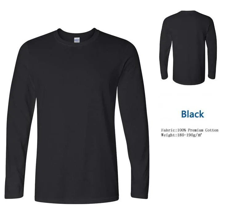 Gildan Brand Men's Long Sleeve T-shirts Spring Autumn Casual O Neck T Shirt 2020 New Fashion Fitness Tops&Tees Homme Camisetas