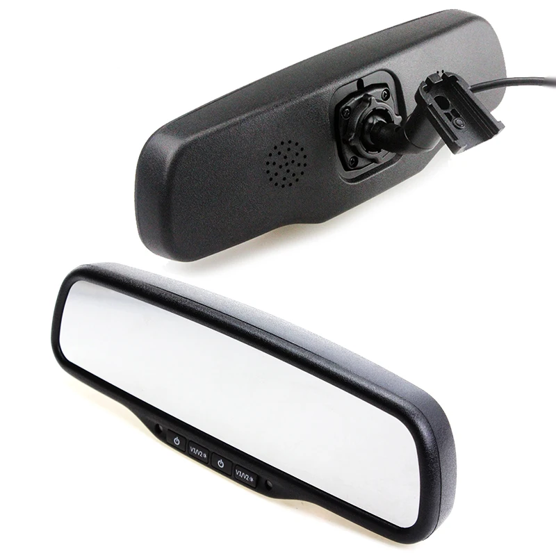 HaiSunny новый 4 3 дюймовый двойной HD 800*480 дисплей Автомобильное зеркало заднего вида