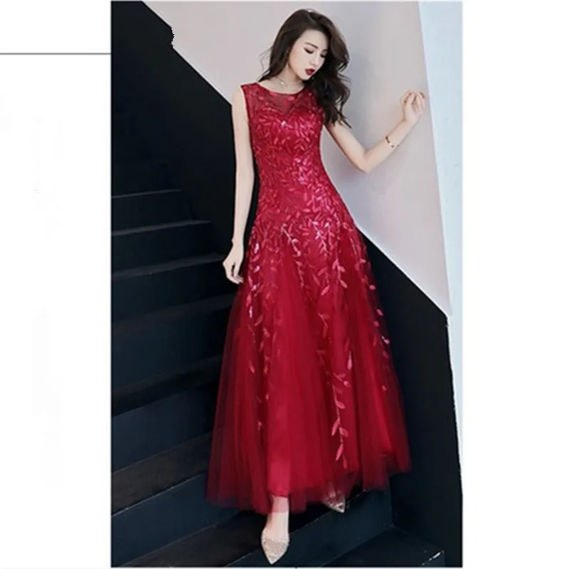 Вечерние платья для выпускного вечера vestidos de festa свадебное платье vestidos de novia abendkleider quinceanera вечернее платье SA101 - Цвет: Red