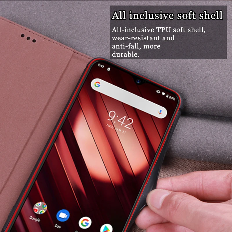 Мягкий силиконовый чехол книжка aibloly для UMIDIGI F1 Play Оригинальный жесткий