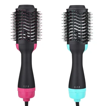 

2019 Pro Electric Hair Dryer Brush Curling Iron Hair Curler Ions Ceramic Rotating Hairdryer Comb Blow Dryer Hair Styling Tool