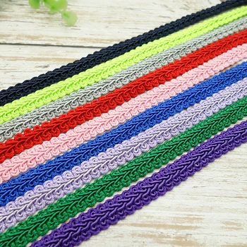 

50Meters DIY Colorful Trim Silver Sewing Lace Centipede Braided Lace Ribbon Home Party Decoration Clothes Curve Lace Accessories