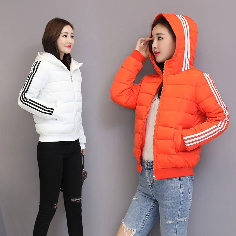 

Autumn/Winter 2019 new women's clothing short thicken loose-fitting down girl fashion hooded down jacket