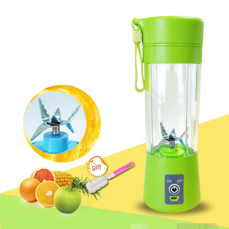 

400ml Portable Juice Blender USB Juicer Cup Multi-function Fruit Mixer Six Blade Mixing Machine Smoothies Baby Food wholesale /5