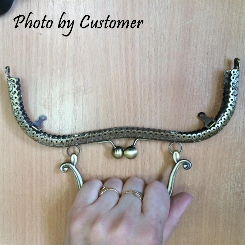 DoreenBeads 1 шт. Сделай Сам антикварная бронза кошелек сумка металлическая Арка Рамка