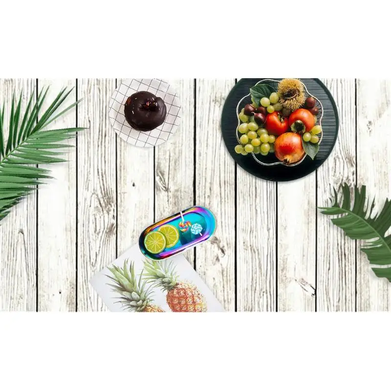 

ALLOYSEED 60x90cm Wood Board Photography Background Backdrops Cloth Desk Table Photo Studio Phone Photographic Props For Food