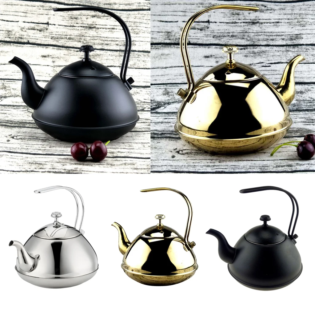 2L Whistling Tea Kettle with Handle Stainless Steel Teapot for Stovetops