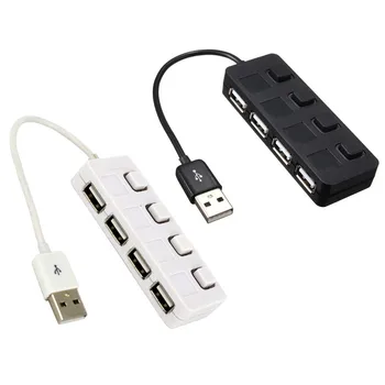 

Carprie Connector Adapter 4 Port USB 2.0 with ON/OFF Switch Compact Usb Muti Hub Adapters Expansion Splitter 18OCT18 Drop Ship
