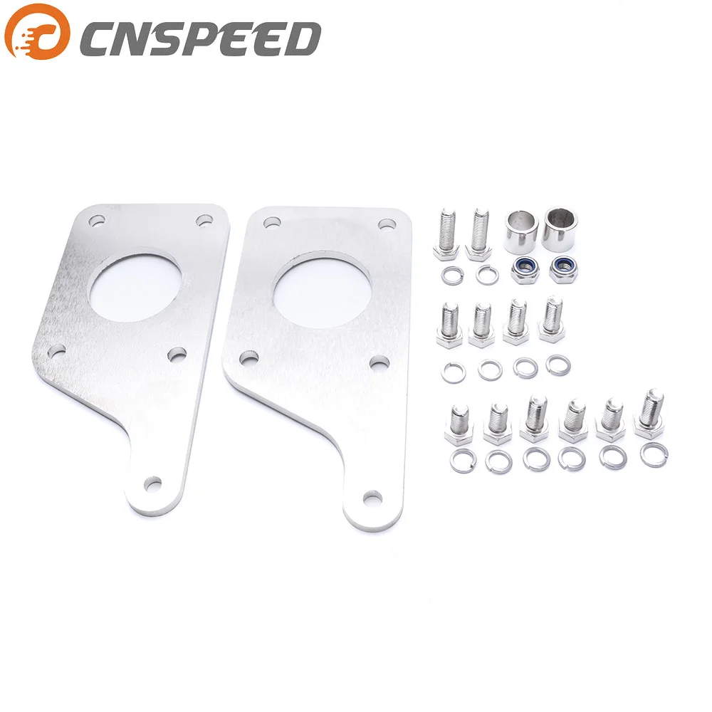 

CNSPEED 1/4" thick light steel fitting plate for MUSTANG 79-04 LS1 5.3L 6.0L engine replacement 4.6L adapter plate YC101300