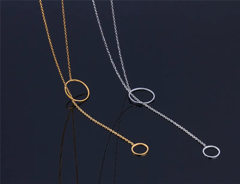 Длинные ожерелья и подвески для женщин ожерелье серебряное ожерелье в виде цепочки из нержавеющей стали колье подвеска в виде креста