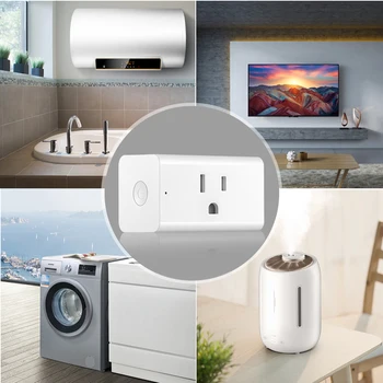 

Festival DIY Decor Socket Outlet Wifi Socket Switch Work With Alexa Google Home IFTTT 15A 1800W High Power Loaded