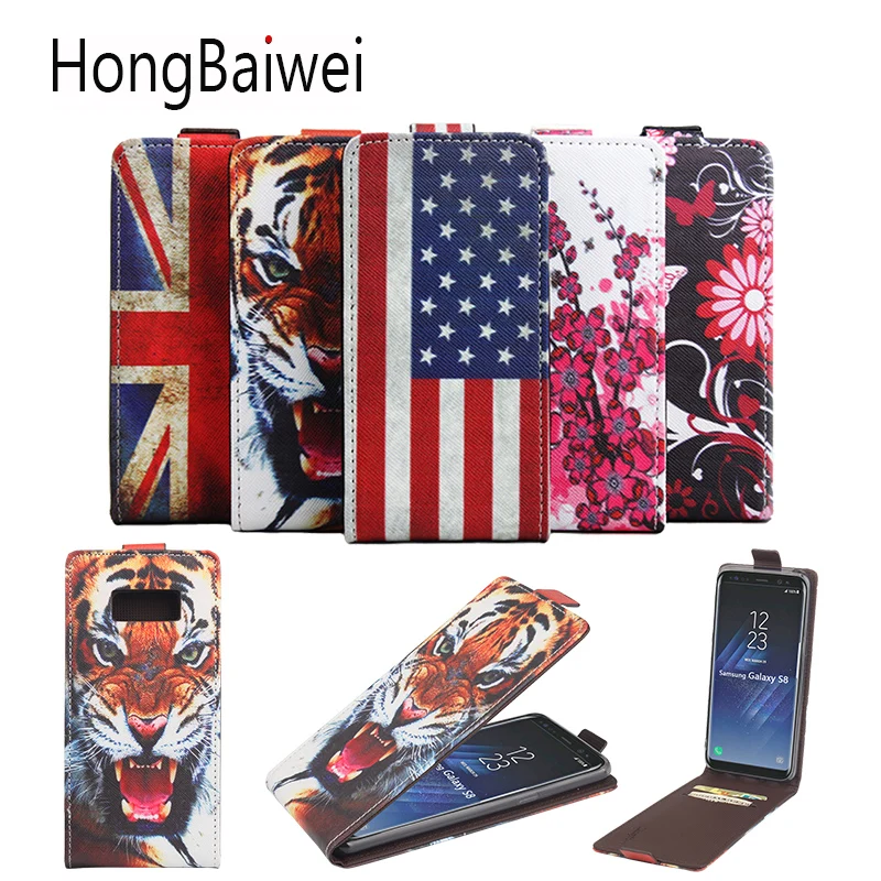 Чехол-книжка HongBaiwei для Samsung Galaxy S8 чехол-книжка из искусственной кожи с бумажником