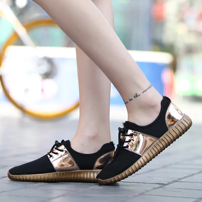 

2019 summer fashion platform sneakers femal casual flat bottom ladies shoes