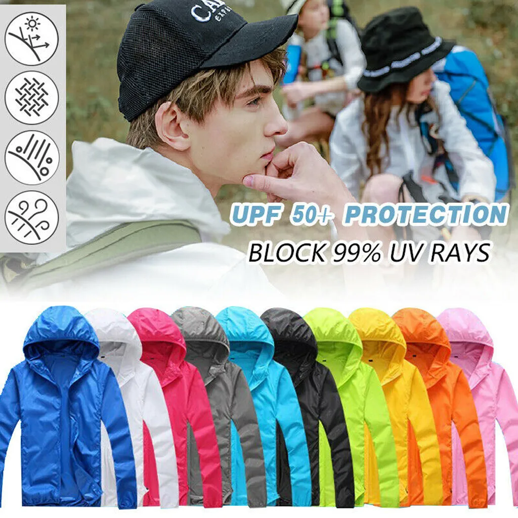 Пара унисекс повседневные водонепроницаемые куртки с капюшоном ветрозащитный Ультра-светильник непромокаемая велосипедная ветровка для мужчин и женщин 15 цветов