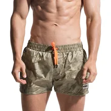 Камуфляжные мужские пляжные шорты, быстросохнущие летние мужские шорты для плавания, короткий чемодан для морского серфинга, одежда для плавания, сетчатая подкладка, спортивная одежда для бега