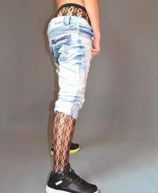 Fashion Men's Pantyhose Male slim Fishnet Stockings Tights men network Pantyhose