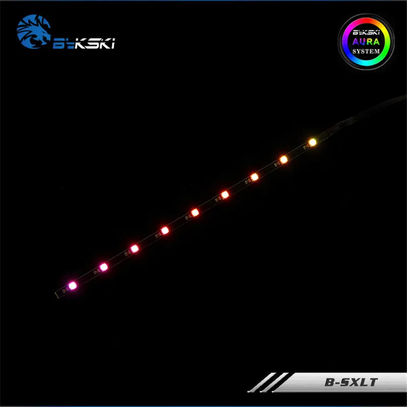 Светодиодная осветительная лента Bykski RGB 5 В или 12 освещение MOBO AURA SYNC RBW 120 мм 180