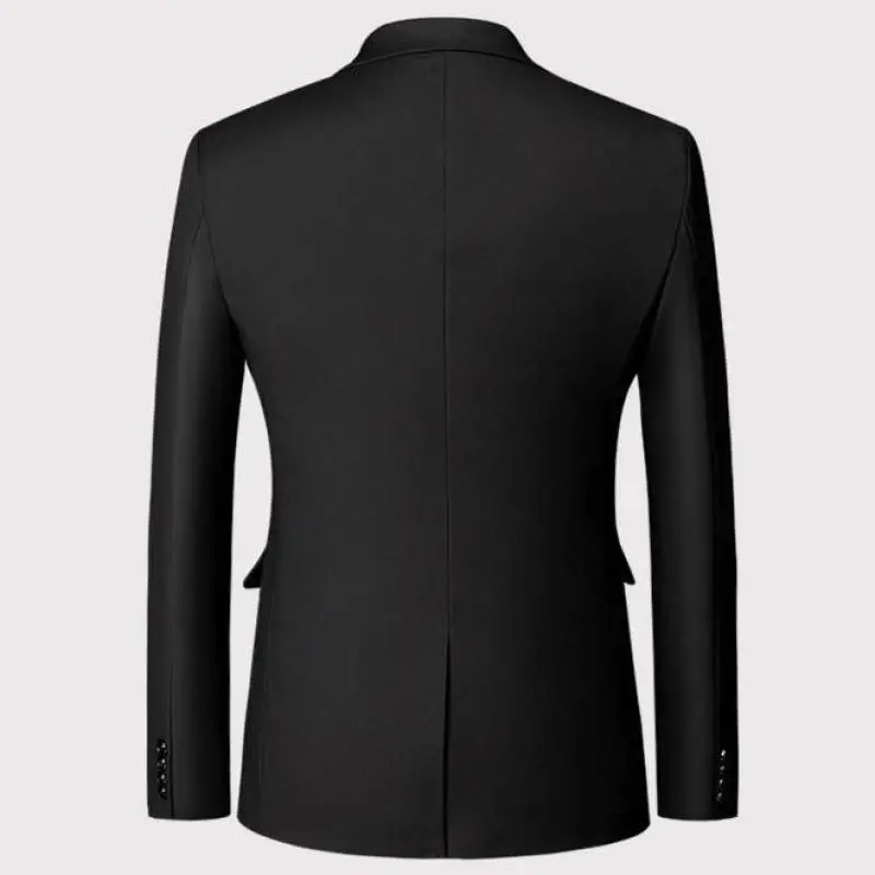 Plus Size 6XL 5XL Men Suits Jackets Plain Color Korean