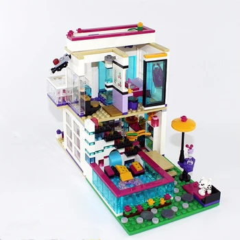 

Building Block Compatible with Friends Livi's Pop Star House Emma Mia Figure Educational Toy For Children dropshipping